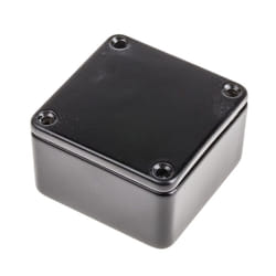 Rs Pro - Boîtier en Fonte d'aluminium, 50 x 50 x 31mm, Noir IP54, Blindé ( Prix pour 1 )