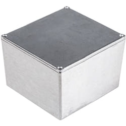 Rs Pro - Boîtier en Fonte d'aluminium, 50 x 50 x 31mm, Argent IP54, IP65, IP66, Blindé ( Prix pour 1 )