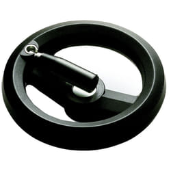 Rs Pro - Volant de manœuvre Rotative rabattable 80mm, 10mm ø de montage en Techno polymère ( Prix pour 1 )