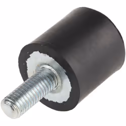 Type de lame = Bobine mâle à femelle Taille de filetage = M8 Diamètre = 25mm Hauteur hors tout = 25mm Matériau = Caoutchouc n ...