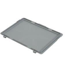 Rs Pro - Couvercle pour boîte de rangement Gris Sans couvercle, 19mm x 300mm x 400mm ( Prix pour 1 )