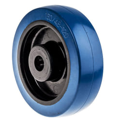 Rs Pro - Roue de chariot Bleu 160mm x 48mm, alésage 20mm, longueur 58mm, Roulement à rouleaux, Capacité de 350kg ( Prix pour 1 )