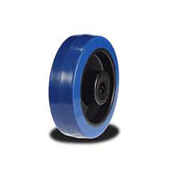 Roue de chariot Bleu 200mm x 48mm, alésage 20mm, longueur 58mm, Roulement à rouleaux, Capacité de 400kg ( Prix pour 1 )