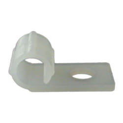 Clip serre-câbles à visser, ø max 6mm en Nylon ( Prix pour Sachet de 100 )