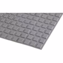 Type de montage = Adhésif Forme = Carré Couleur = Gris Diamètre = 12.7mm Matériau = PUR Température d'utilisation maximum = + ...