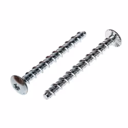 Taille de filetage = 8mm Longueur = 50mm Diamètre de trous de fixation = 6mm Matériau = Acier plaqué zingué
