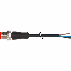 Connecteur A = M12 Connecteur B = Sans bornes Longueur = 2m Nombre de conducteurs = 4 Nombre de contacts connecteur A = 4 Cou ...