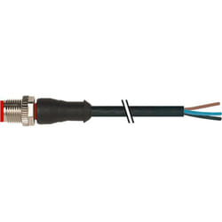 Rs Pro - Connecteur industriel pré-câblé 4 conducteurs , M12 Mâle, 2m ( Prix pour 1 )