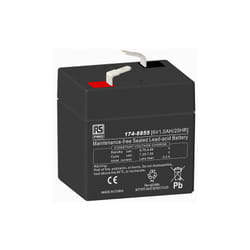 Batterie au plomb étanche Rs Pro 6V 1Ah cyclique ( Prix pour Boîte de 1 )