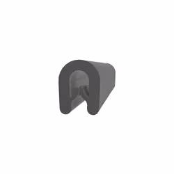 Type de produit = Protection de bord Longueur = 20m Largeur = 7.4mm Hauteur = 10 mm Couleur = noir Caoutchouc noir avec inser ...