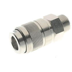 Rs Pro - Coupleur d'air Filetage vers Femelle g 1/2 Femelle 1/2pouces en Laiton nickelé ( Prix pour Paquet de 10 )