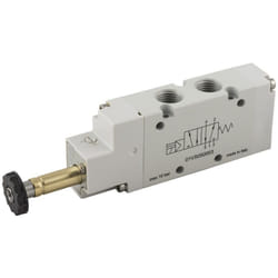 Rs Pro - Electrodistributeur pneumatique fonction 3/2 Normally Closed, Solénoïde, g 1/4, 12 v dc, 24 v ac/dc, 110 v ac, ( Prix pour 1 )