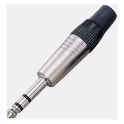 Genre = Mâle Taille = 6,35 mm Type = Stéréo Orientation du corps = Droit Courant = 1A Tension = 500 V c.c. Fiche mâle stéréo/ ...