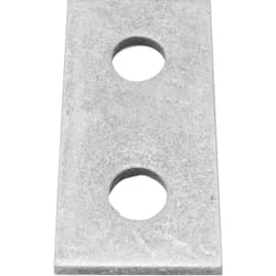 Rs Pro - Support Galvanisé et trempé à chaud Rectangulaire, 2 trous de diamètre 14mm, 40 x 84 x 5mm