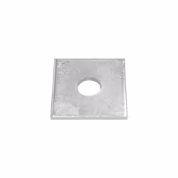 Type de forme = Carré Dimensions = M12 x 40 x 3mm Nombre de trous = 1 Diamètre de trous de fixation = 14mm Matériau = Galvani ...