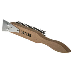 Rs Pro - Brosse métallique en Acier 140mm Beige, Marron 4 Rangs ( Prix pour 1 )
