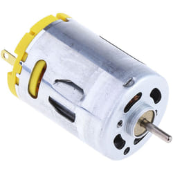 Moteur à courant continu RS PRO, 4,5 - 15 V c.c., 7,98 W, 9 869 tr/min, dia. de l'arbre 2.31mm ( Prix pour 1 )