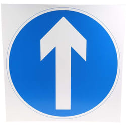 Rs Pro - Panneau de signalisation routière, Flèche droite, Plastique Panneau ( Prix pour 1 )