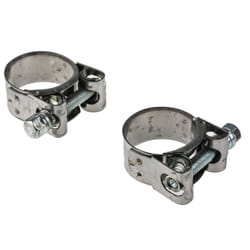 Rs Pro - Collier de serrage pour tuyau, à visser, Vis hexagonale, Acier inoxydable et Acier Zingué, 31 34mm ( Prix pour Paquet de 2 )
