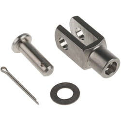 Rs Pro - Chape en Acier inoxydable, Filetage de fixation M6 x 1 ( Prix pour Paquet de 4 )