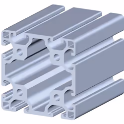 Type d'élément structurel = Profilé Profilé = 80 x 80 mm Longueur = 2000mm Taille de rainure = 8mm Nombre de rainures = 8 Mat ...
