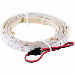 Couleurs de LED = Bleu Longueur de bande = 1m Tension nominale = 12V Nombre de LED par mètre = 60 Longueur d'onde dominante = ...
