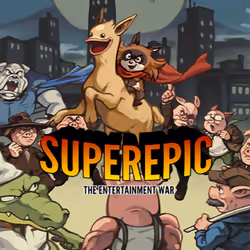 Numskull SuperEpic: The Entertainment War - Badge Collector's Edition, PlayStation 4, T (Teen), Support physique