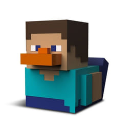 Figurine - TUBBZ - Steve - Canard en Caoutchouc - 9 cm - Produit Officiel Minecraft