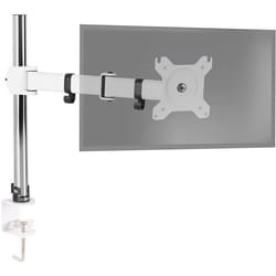 Duronic DM251X3 WE Support décran à Pince pour Bureau - Hauteur Ajustable - Rotatif/Inclinable/Pivotable-Compatibilité Universelle