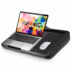 Duronic DML422 Plateau pour Ordinateur Portable avec Coussin incliné Ergonomique Support pour Tablette Tapis de Souris Tab ...