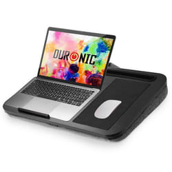 Duronic DML422 Plateau pour Ordinateur Portable avec Coussin incliné Ergonomique  Support pour Tablette  Tapis de Souris  Table