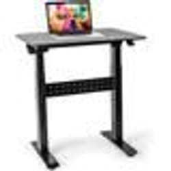 Table de travail assis-debout - DURONIC - TM04F - Noir - Hauteur ajustable 66-106 cm - Surface 71x56 cm