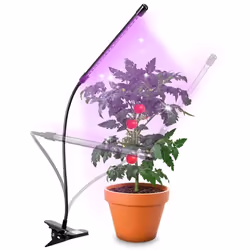 Lampe de croissance horticole à pince 20W - DURONIC - GLC12 - LED rouge et bleue - Intensité ajustable