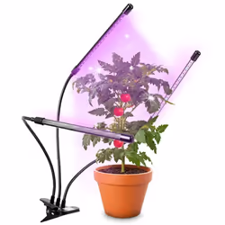 Duronic GLC36 Lampe de croissance horticole triple à pince 60W  Ampoules LED  3 modes : bleu rouge mixte  Intensité ajustable