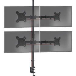 Duronic DMT154 Bras pour 4 Moniteurs dOrdinateur  Support décrans PC articulé pour Bureau avec Potence de 100 cm  VESA 75 100