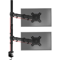 Duronic DMT252VX2 Bras pour Moniteurs dOrdinateur  Support décrans PC double pour Bureau avec Potence de 100 cm  VESA 75 100