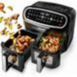 Duronic AF24 friteuse Double 10 L Autonome 2400 W Friteuse d’air chaud Noir