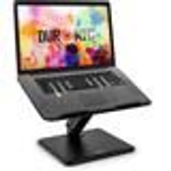 Duronic DML125 Support pour Ordinateur Portable  Hauteur Ajustable  Bras Inclinable  Pour Laptop Tablette Notebook