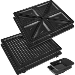 Duronic SM60SP Plaques pour le Gaufrier WM60 de Duronic  2 Plaques Grill  2 Plaques Toasts  Plaques interchangeables