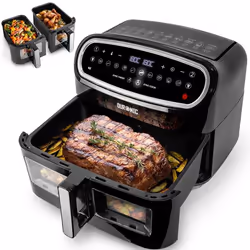 Duronic AF34 Double 10 L Autonome 2400 W Friteuse d’air chaud Noir