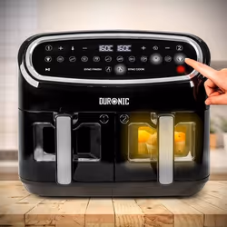 Duronic AF34 Double 10 L Autonome 2400 W Friteuse d’air chaud Noir
