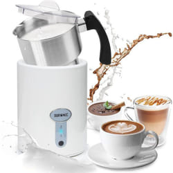 Duronic MF500 WE Mousseur à Lait électrique automatique 550W  Pour café cappuccino latte chocolat chaud thé  Mousse chaude ou
