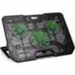Refroidisseur dordinateur portable Duronic LC3 - 3 ventilateurs - Ajusteur de hauteur - Ports USB et USB-C