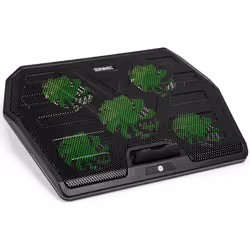 Duronic LC4 Refroidisseur Ordinateur Portable  5 Ventilateurs  Tapis Refroidisseur pour Laptop Contre la surchauffe des appar ...