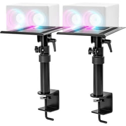 Supports dEnceintes pour Bureau - DURONIC - SPS25 - Hauteur Ajustable - Inclinable et Rotatif