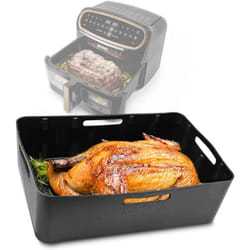 Duronic AFL2 Moule en silicone Plat Réutilisable Accessoire pour Friteuse à air Air Fryer Insert en silicone antiadhésif compatible