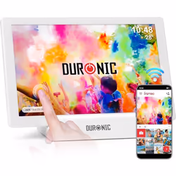 Duronic Frameo PF1D WE Cadre Photo numérique connecté Ecran Tactile 101 Pouces Lecteur Photos vidéos Haute résolution 1280 x  ...