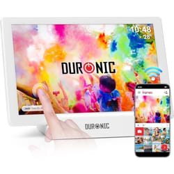 Duronic Frameo PF1D WE Cadre Photo numérique connecté Ecran Tactile 101 Pouces Lecteur Photos vidéos Haute résolution 1280 x 800