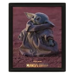 Cadre 3D lenticulaire Pyramid The Mandalorian Grogu