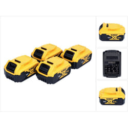 Dewalt - dcb 184 P4 Pack de batteries 18 v 5,0 Ah / 5000 mAh 4 pcs. Batterie xr Li-Ion - avec indicateur de charge